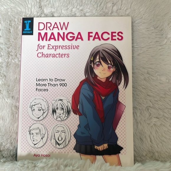 Book by Aya Hosio ( Draw manga Faces for Expressive Characters ) learn to draw - Picture 1 of 4